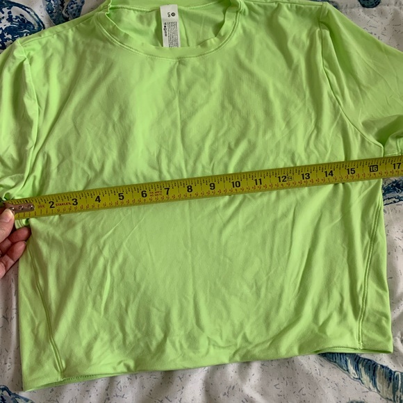 NWOT Lululemon Wundermost Ultra Soft Nulu Crewneck Cropped Tee Shirt large - Picture 4 of 5